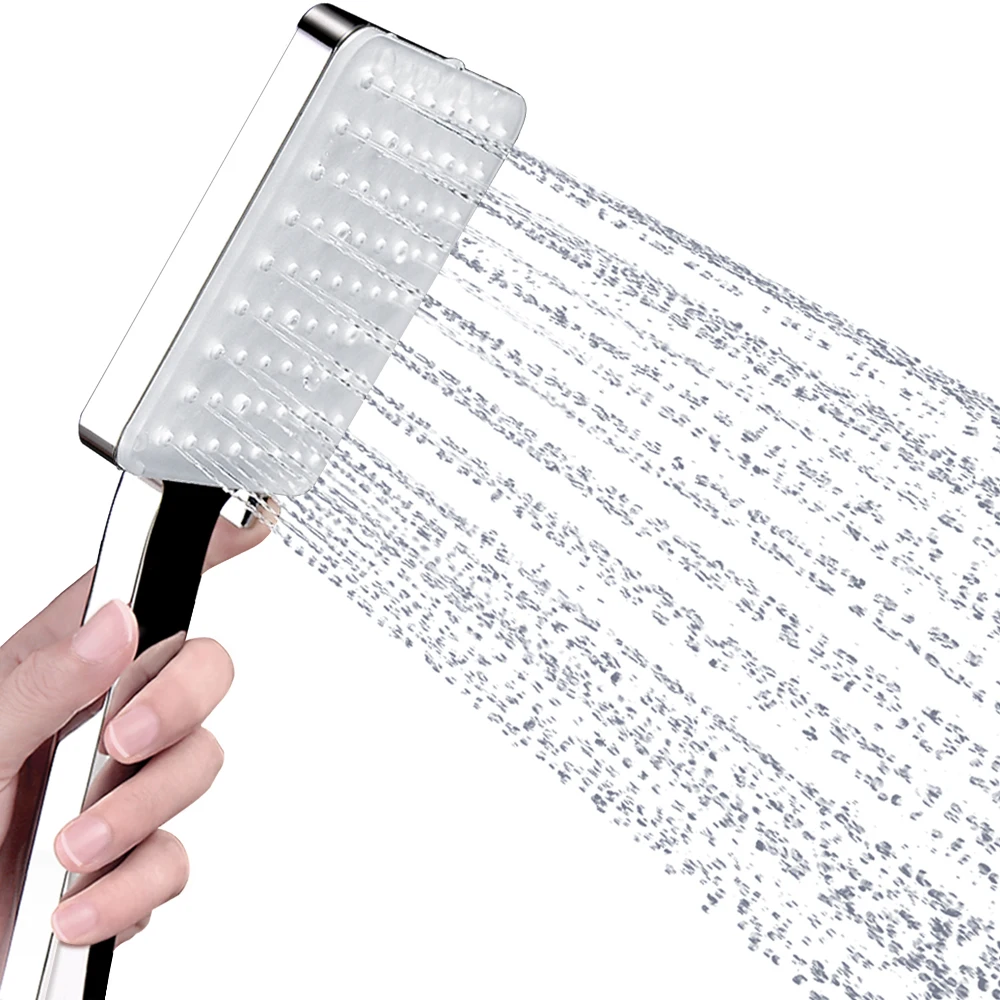 

Handheld High Pressure Shower Head Adjustable 6 Spray Settings SPA Shower Heads Faucets With Hose Bathroom Shower Water Saving