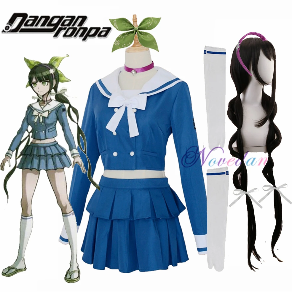 Аниме Danganronpa V3 убийства гармонии Chabashira тенко Косплэй Для женщин костюм синего