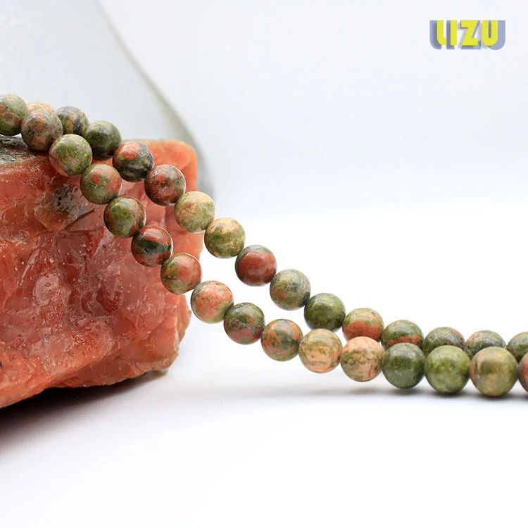 Натуральный цветок зеленый бисер ювелирное изделие 6 мм 8 10 ручная работа из