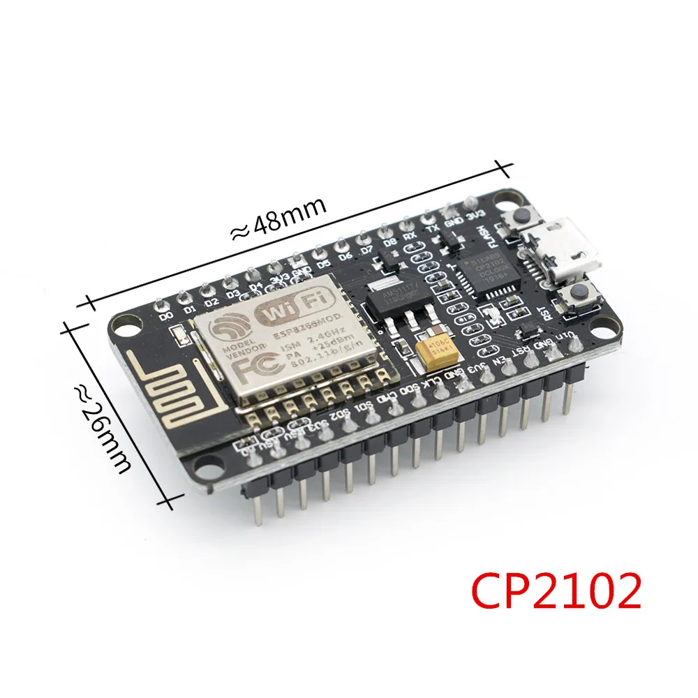 50 шт. CH340/CP2102 беспроводной модуль NodeMcu V2 Lua wifi Nodemcu wifi сетевая плата развития на основе ESP8266 ESP-12E - Цвет: Синий