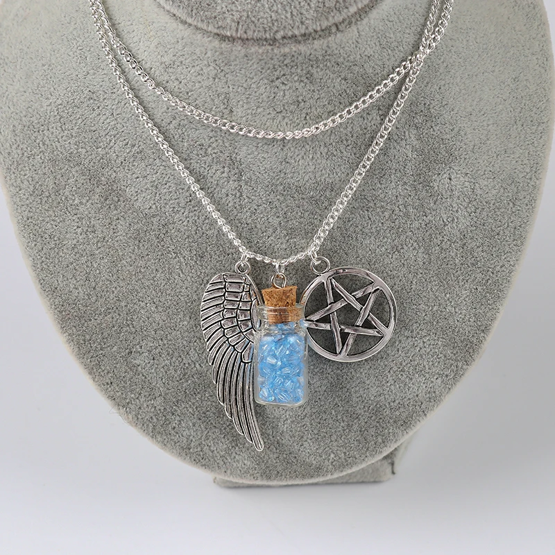 DoreenBeads Ручной Фильм бижутерия Сверхъестественного Pentacle ангельские глазки Wings