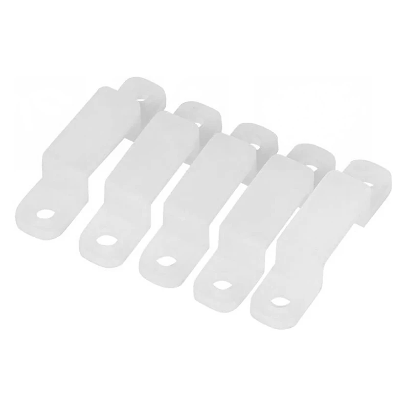 

100 шт. светодиодный свет с Крепежная Скоба силиконовый пряжка на ремешке подходит для 3528 5050 1210 RGB светодиодный свет 12 мм