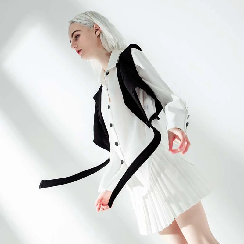 Женский комплект из двух предметов TWOTWINSTYLE рубашка с отложным воротником и