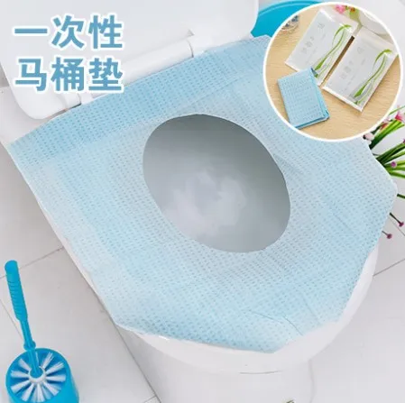 Одноразовые бумажные защитные коврики для сиденья унитаза 10 шт.|Чехлы на унитаза|
