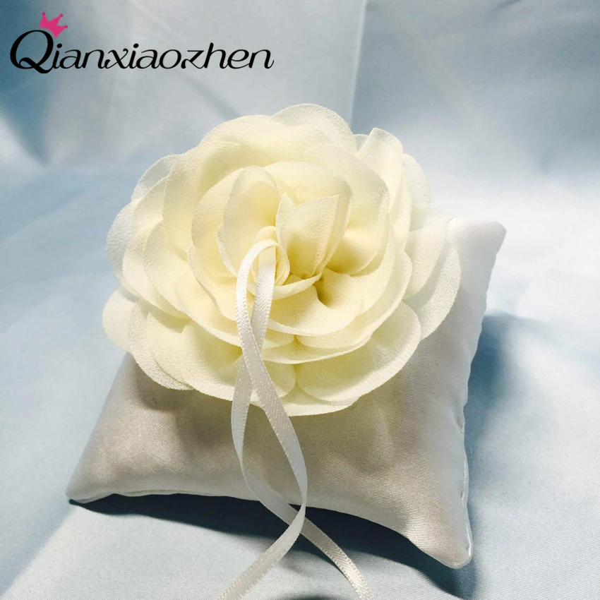 Qianxiaozhen Flower Wedding Ring Pillow Holder Engagement Decoration Event &amp Party Supplies More Colors | Дом и сад