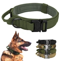 military tactical dog collar german medium large dog collars for walking training duarable dog collar control handle pet product
