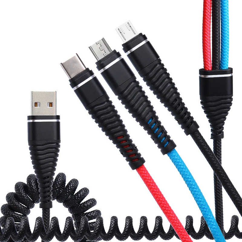 3 в 1 кабель Micro USB Type C 8pin для iPhone 11 Xr 8X7 6 6S Plus iOS 10 9 8 Samsung Nokia | Мобильные телефоны и