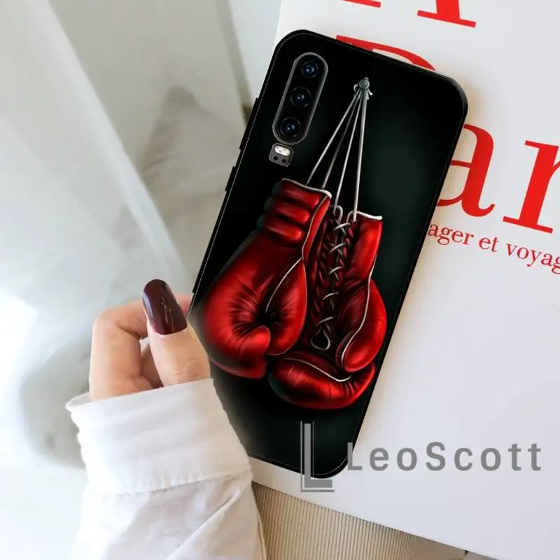 

Boxing Gloves Phone Case For Huawei P20 P30 P40 lite Pro P Smart y7 2019 mate 20 nova 3 mate 20