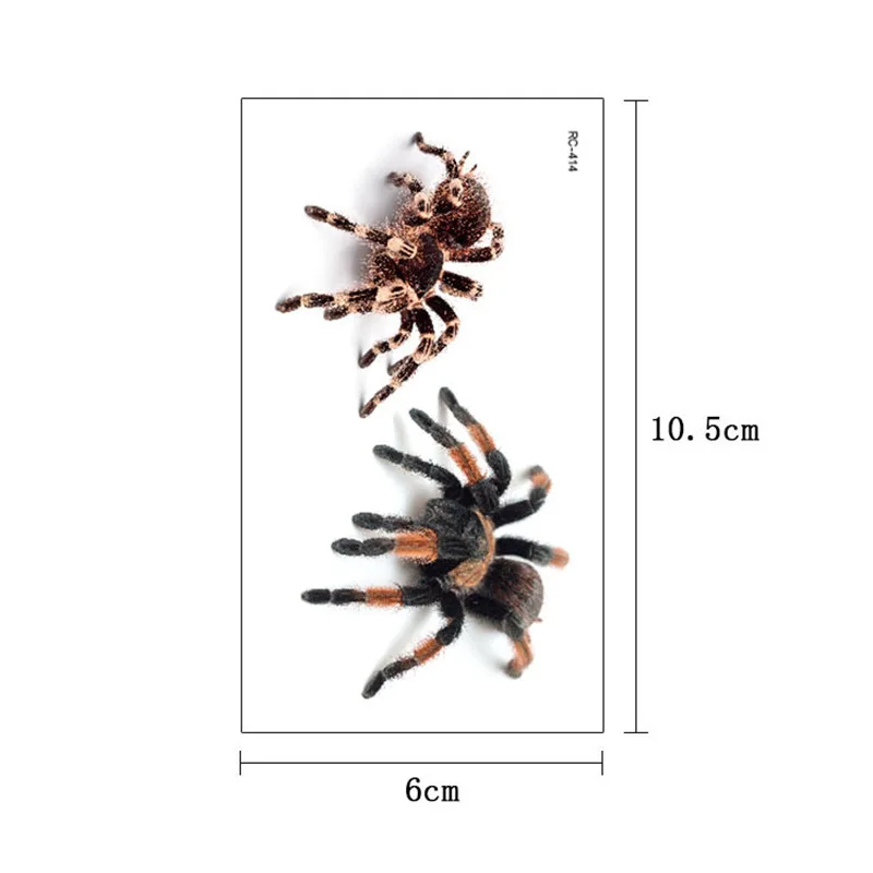 DoreenBeads Halloween Series Choker Necklace Rocooart 3D Spider Tatoo Scorpion Temporary Tattoo Stickers For 1 PC | Украшения и