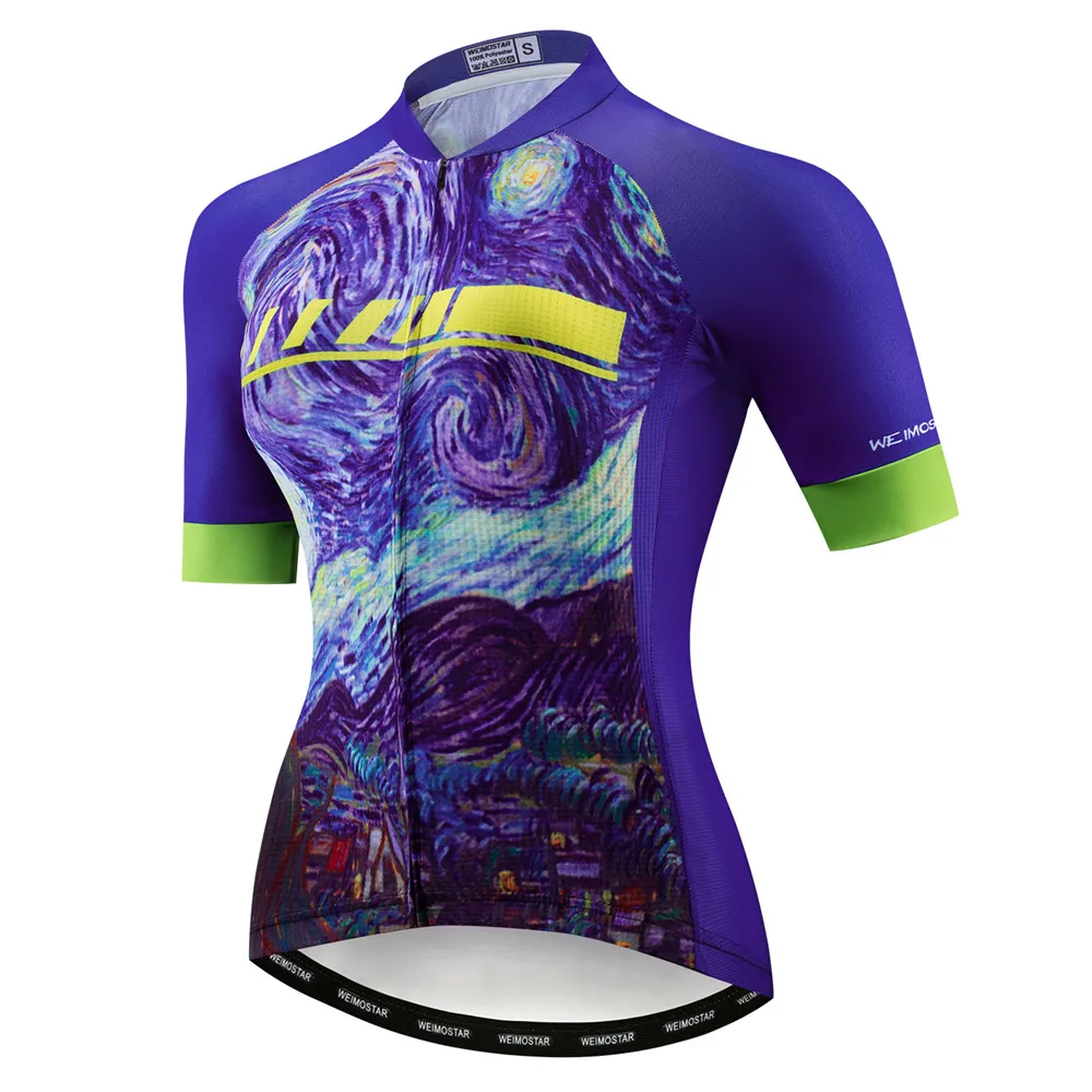 Женская велосипедная Джерси с коротким рукавом велосипедные рубашки дышащая для