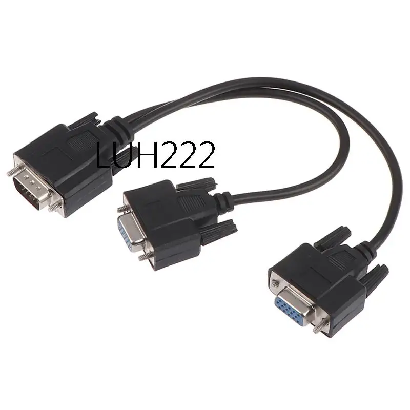 

15Pin VGA male to 2 vga svga female adapter splitter video monitor cable