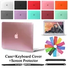 Чехол для ноутбука Apple Macbook Air 1311 дюймаMacBook Pro 131615 дюйма, жесткий защитный чехол, чехол для клавиатуры и защита экрана