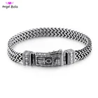 8 мм новый египетский Анкх символ жизни шарм браслеты из нержавеющей стали для мужчин и женщин из нержавеющей стали сетка связи браслет-цепочка Ювелирные изделия