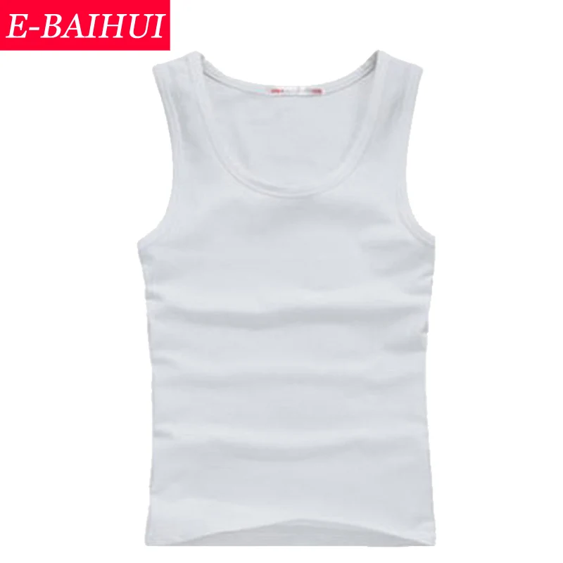 E-BAIHUI brand Vest Bodybuilding Men Tank Tops Cotton Casual Man Tees Undershirt Fashion men's Clothing 22151 | Мужская одежда