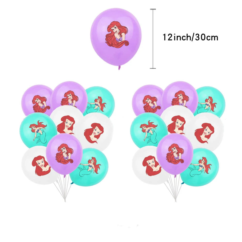 Набор Русалка Disney яркий баннер для торта в стиле Принцесса Ариэль на день