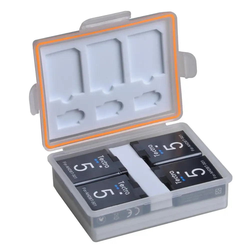 

1600mAh Gopro AHDBT 501 Camera Battery for GoPro Hero 5 6 7 Black Sports Action Camera Battery+ card box