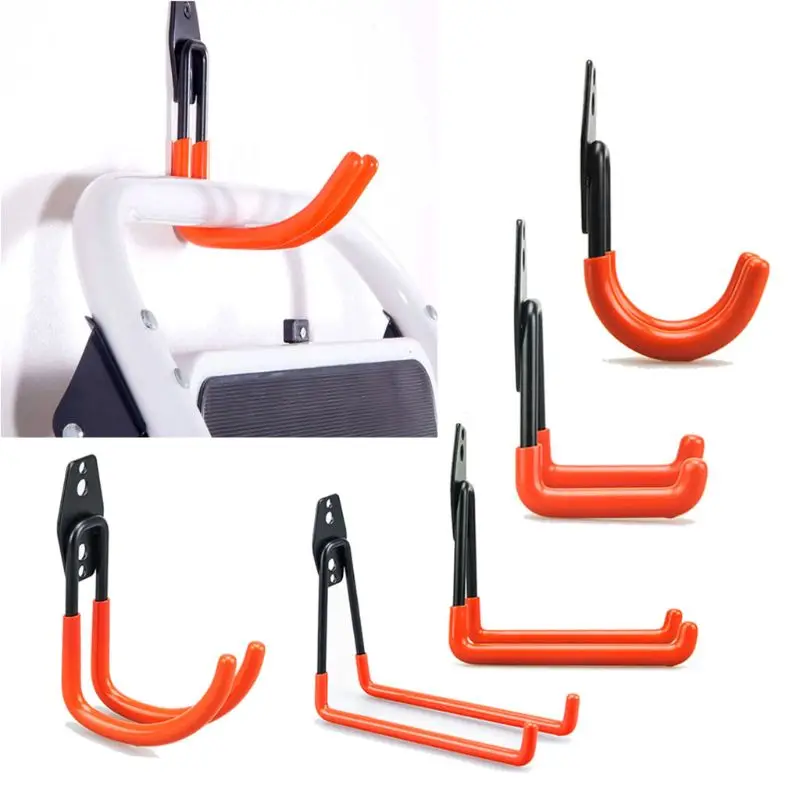 

8 Pack Garage Storage Hooks Hangers Heavy Duty Wall Mount Garage Organizer Kit for ladders Bike Hoses and More Equipment