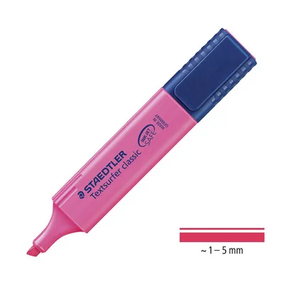 23 Rose red 1 шт. STAEDTLER маркер косой маркер ручка дети граффити пуля журнал маркер ручка для заметок канцелярские принадлежности для студентов - Цвет: 23 Rose red