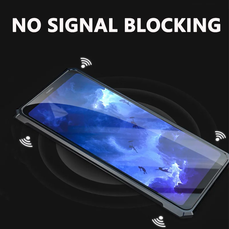 Роскошный металлический чехол для iPhone XS задняя крышка из прозрачного стекла