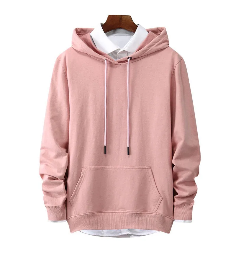 Толстовка мужская хлопковая с длинным рукавом Свитшот свободного покроя большие