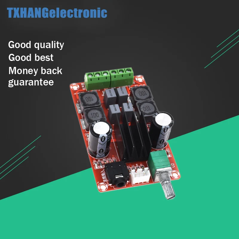 TPA3116D2 плата цифрового усилителя 2X50W Класс D 12В 24В двухканальный стерео усилитель diy Электроника