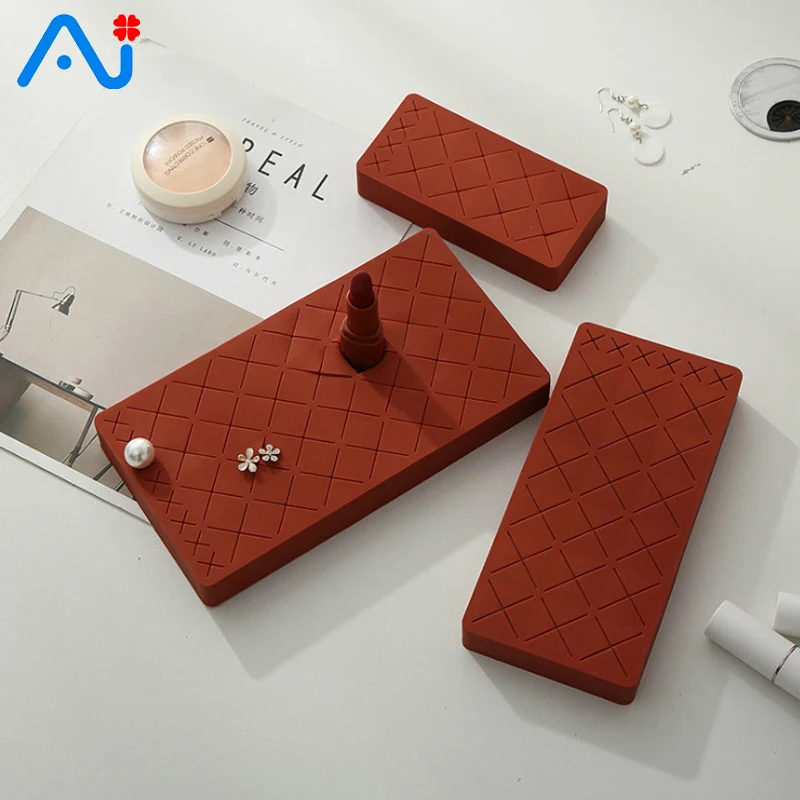 

Makeup Organizer Soft Silicone Material Storage Box Lipstick Jewelry Organizer Display Shelf Holder Cosmetic Organizer Box