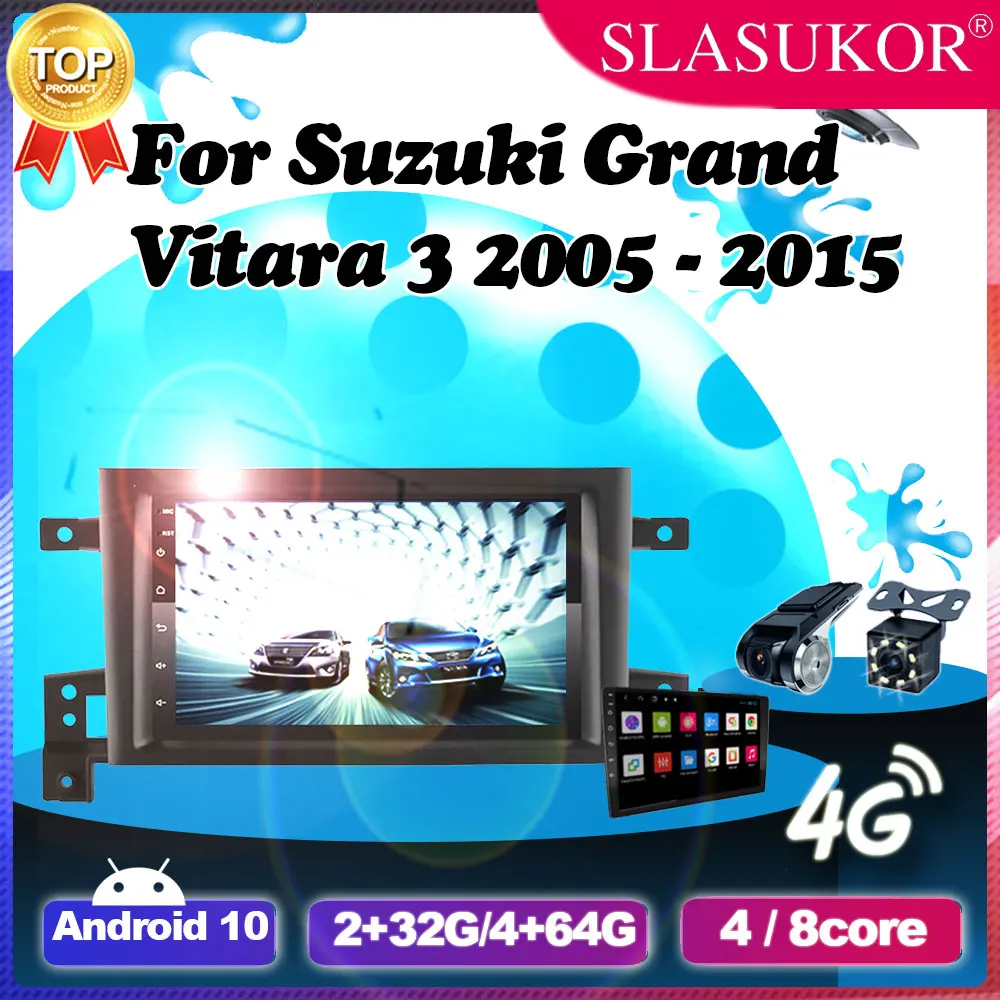 

7 Inch Android For Suzuki Grand Vitara 3 2005 - 2015 Car Radio Multimedia Video Player Navigation GPS Android No 2din 2 din dvd