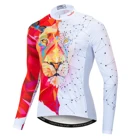 Мужская велосипедная Джерси для мотокросса с длинным рукавом, топы для велосипеда с 3D львом, MTB, горные рубашки для шоссейного велосипеда, командная спортивная одежда, Maillot Ciclismo