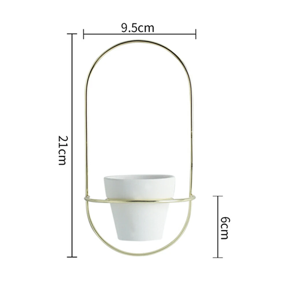 Геометрический контейнер для растений суккулентов Зеленый цветочный горшок