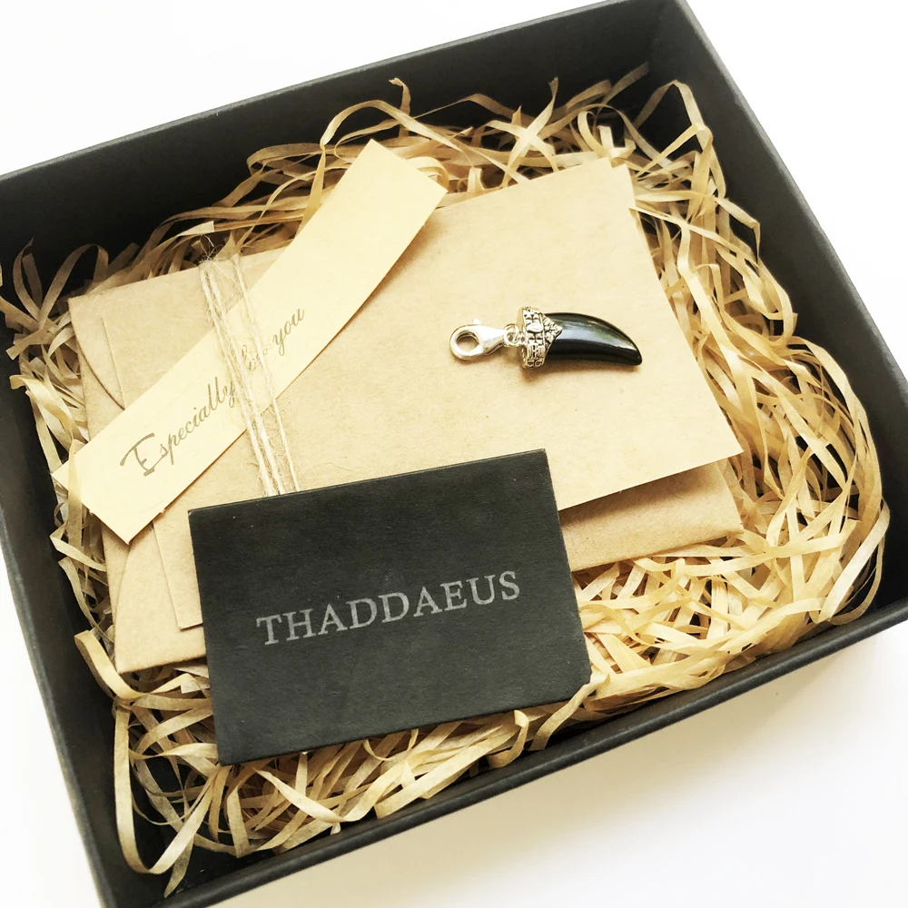 925 стерлингового серебра маори зуб очарование кулон этнические ювелирные