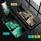 Чехол-накладка для OPPO Realme GT 5G, из закаленного стекла, светящийся в темноте, 5G, силиконовый