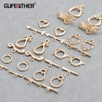 gufeather m748jewelry accessories18k gold platedcopperpass reachnickel freeconnectorot claspbracelet necklace10pcslot