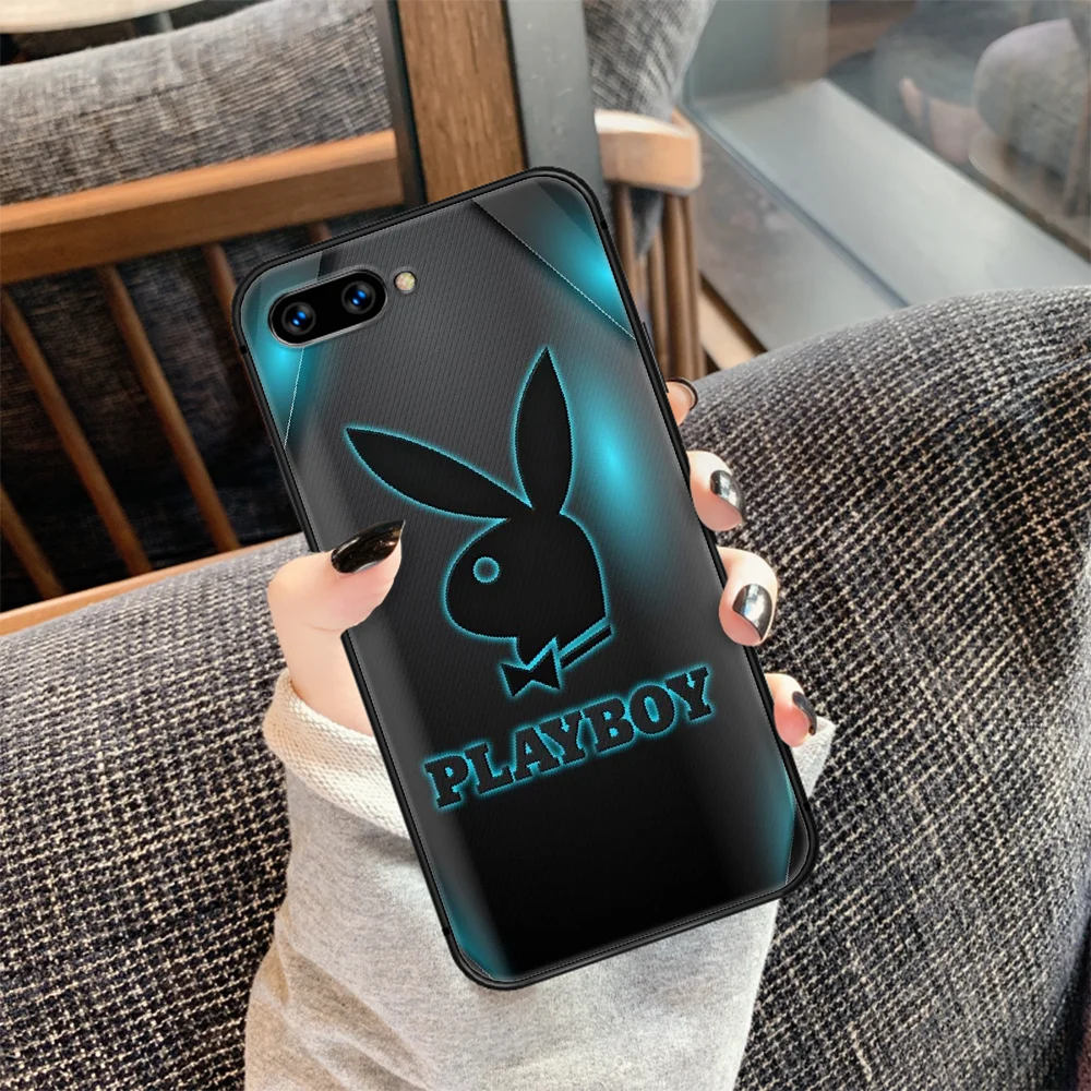 

Playboy Fashion Brand Rabbit Phone Case Cover Hull For HUAWEI honor 7a 8 8s 8a 8x 9 9x 10 20 i Lite Pro black Coque Fashion