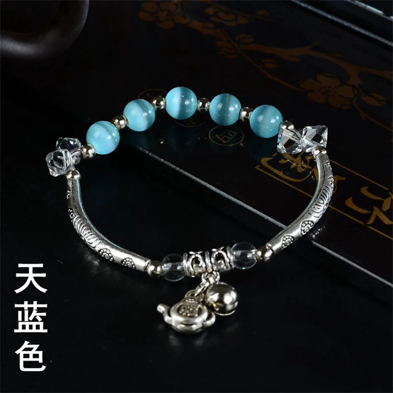 Браслеты в богемном стиле с имитацией сердолика кораллового кристалла бусины