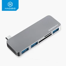 Hagibis USB C Hub 5 in 1 Type C to SD/TF Card Reader USB 3.1 HUB Adapter high speed for MacBook Air Pro Huawei Xiaomi Samsung