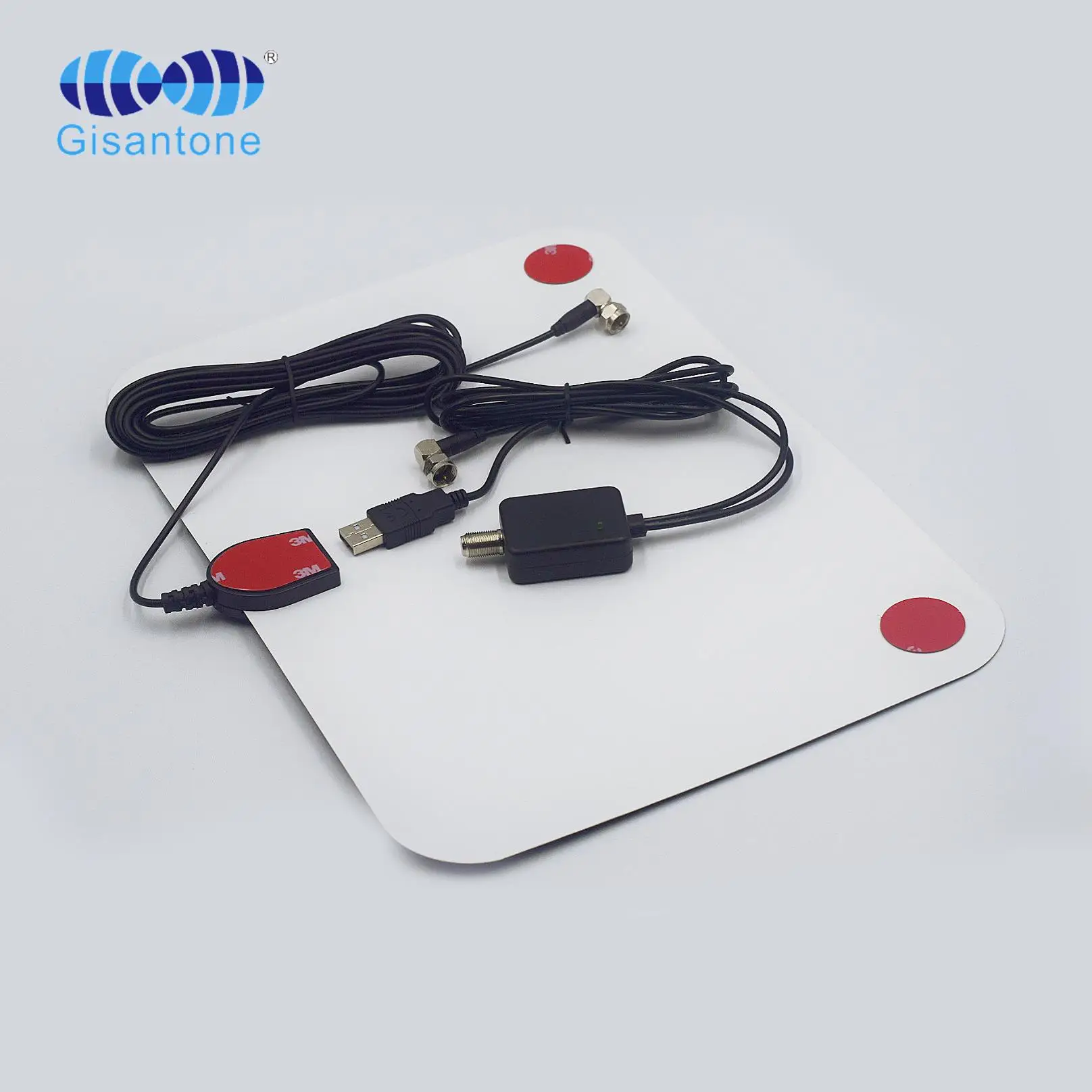 

174-230/447-855MHz 30DBi indoor HDTV antenna with 30DBi signal booster