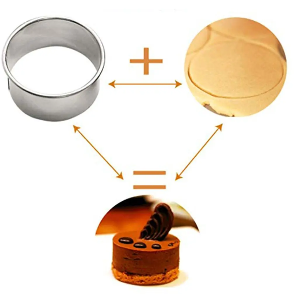 12Pcs Round Cookie Biscuit Cutter Set Pastry Cutters Stainless Steel Baking Metal Circle Ring Molds |