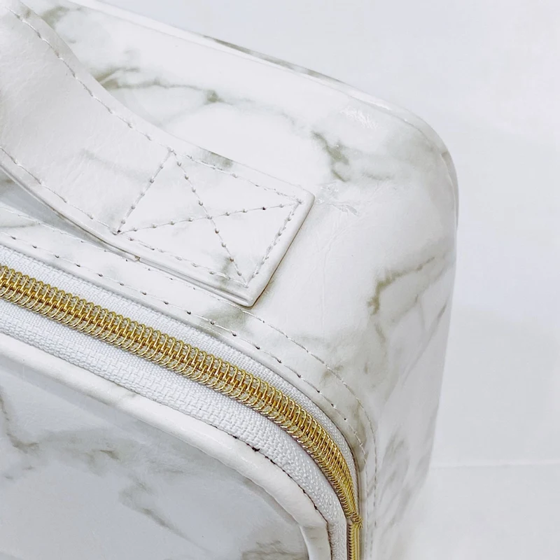 

Marble Pattern Travel Makeup Case,Professional Beauty Brush Makeup Bag Big Capacity Make Up Box