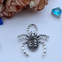 muhna 5pcs enamel big size spider charms metal pendant gifts earrings keychain decor floating jewelry diy material making