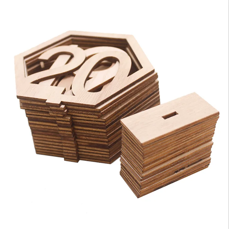 Свадебный реквизит набор номерных карт Деревянный Обеденный номер сиденья