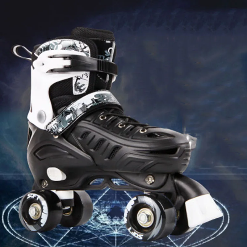 Роликовые коньки для взрослых двухрядные роликовые детей начинающих|Обувь