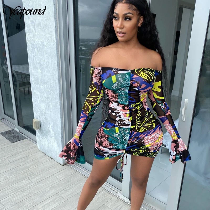 Со змеиным принтом на завязках Вечерние Платье женское платье с открытыми