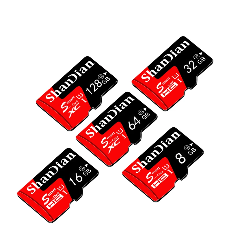 SHANDIAN продажа оранжевых карт памяти 4 ГБ 8 16 32 64 Гб Micro sd TF карта SD ручка с бесплатным
