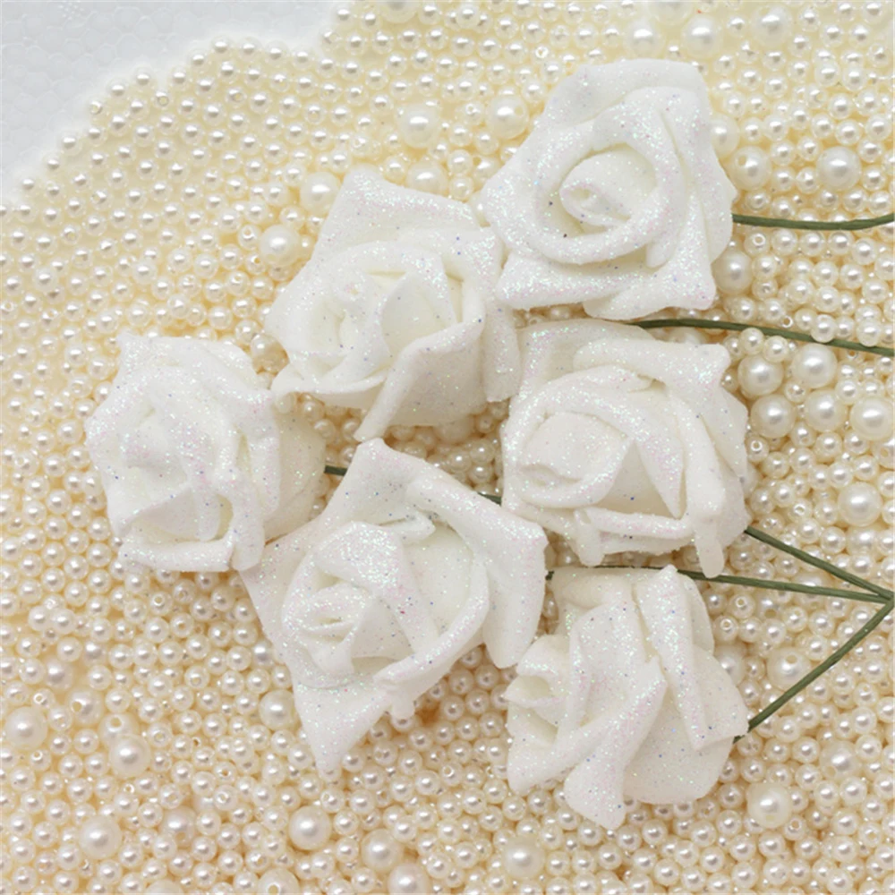 Искусственный цветок розы 6 шт Поддельные Красный Домашний Декор Пена PE | Дом и