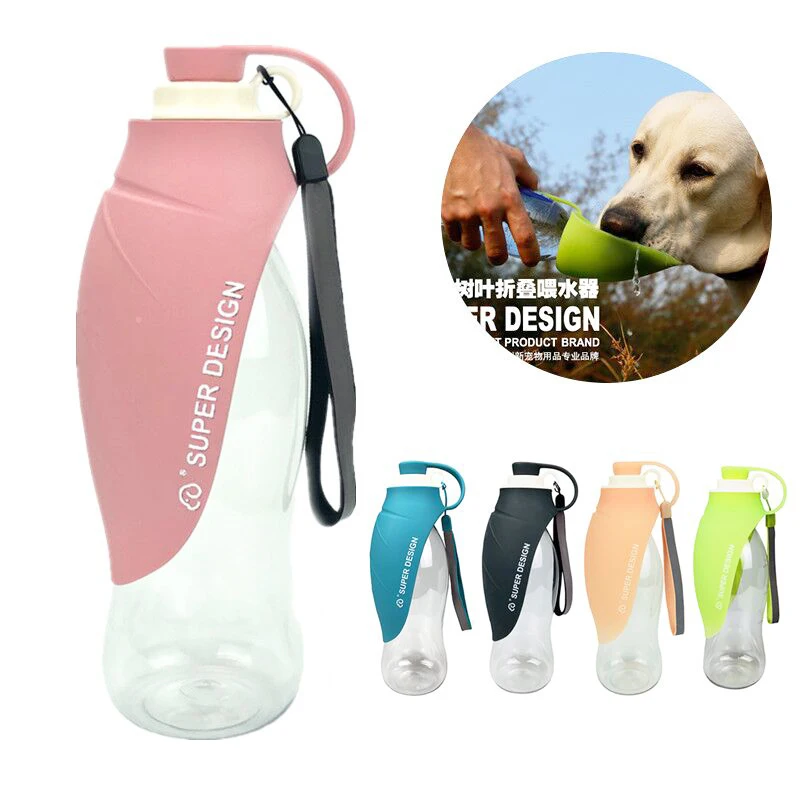 Pet Dog Water Bottle Portable Outdoor Travel Pet Water Dispenser Bowl For Puppy Cat Silicone Feeder Drinking Dog Accessories