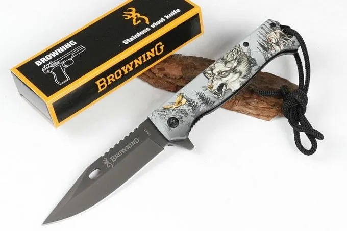 Новый Browning быстрооткрывающийся Складной нож 440C со стальной ручкой Охотничий