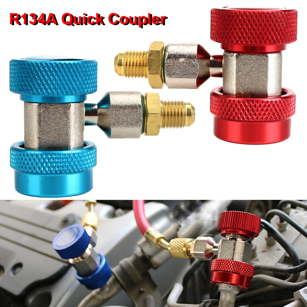 

Регулируемый фтористый преобразователь R134A для автомобильного кондиционера, быстросъемный соединитель, 2 шт.