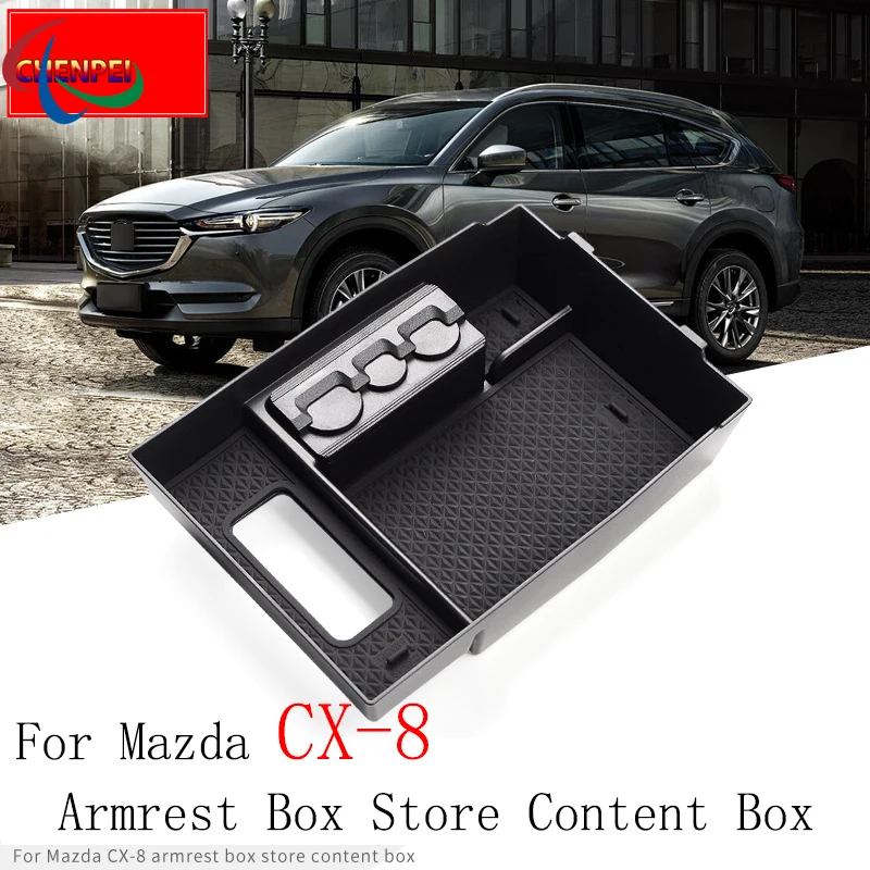 

For Mazda CX-8 Armrest Box Storage Box Modified Central Storage Cox Storage Compartment Car Accessories