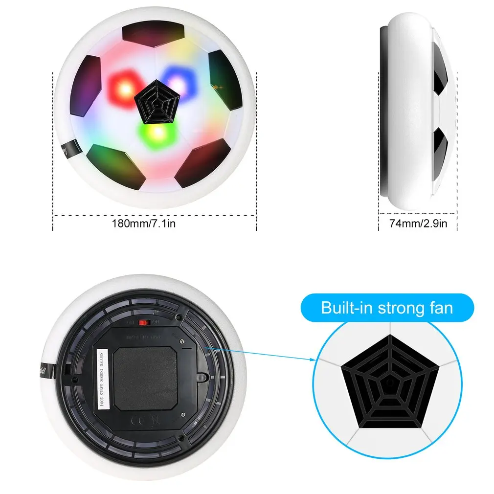 Паровой шар светодиодный свет мигающий воздух Мощность Футбольный Мяч диск