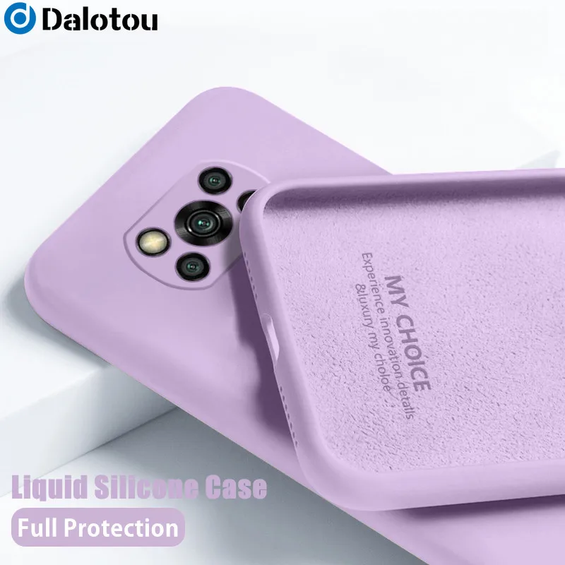 

Liquid Silicone Shockproof Case For Xiaomi Mi Poco X3 Pro NFC F3 M3 F2 Redmi Note 10 9 8 7 Pro Max 10S 9S 8T 9A 9C 9T Soft Cover